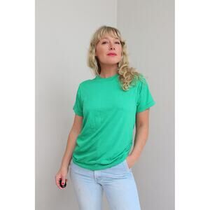 1980's Deadstock Vintage Single Stitch USA Made T-Shirt ~ Women's SM MD Men's XS